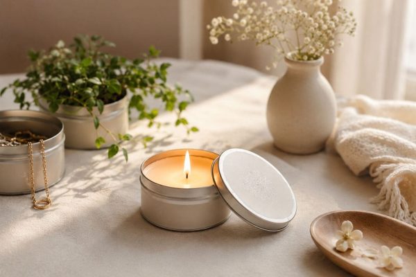 Ảnh minh họa cho Nến Thơm Hộp Thiếc – Bí Quyết Tạo Không Gian Sang Trọng