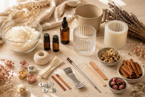 Ảnh minh họa cho Cách Làm Nến Thơm Từ Sáp Đậu Nành, Hướng Dẫn Chi Tiết