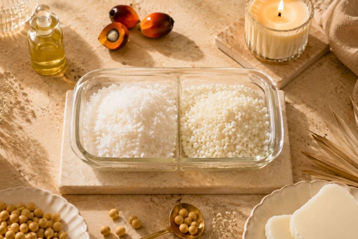 Ảnh minh họa cho Sáp Cọ và Sáp Đậu Nành Khác Nhau Như Thế Nào? Phân Tích Chi Tiết