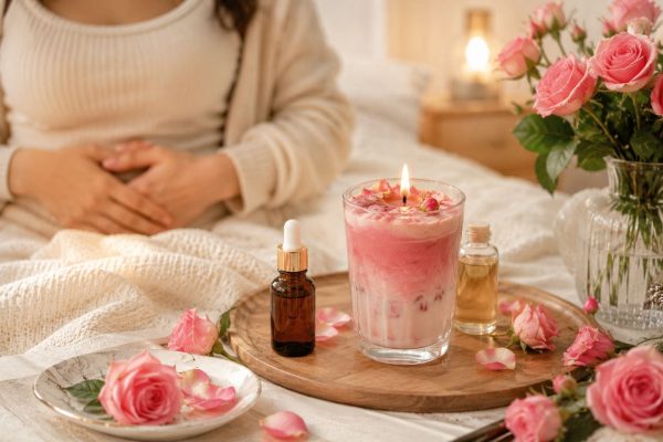 Tinh dầu hoa hồng dùng để làm gì? Kết hợp tinh dầu hoa hồng nguyên chất trong không gian thư giãn, hỗ trợ cải thiện tinh thần