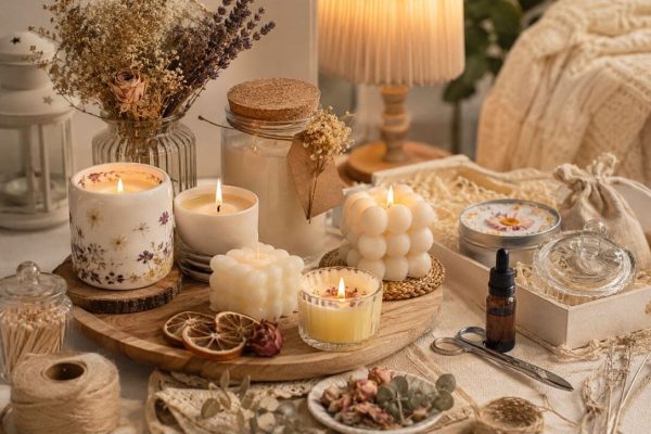 Trang trí nến thơm đẹp với nhiều phong cách sáng tạo giúp làm đẹp và tạo điểm nhấn cho không gian sống