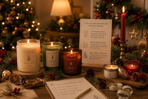 Ảnh minh họa cho Trang Trí Nến Thơm Noel, Hướng Dẫn Chi Tiết Và An Toàn