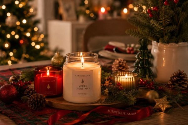 Trang trí nến thơm Noel an toàn, tinh tế với cách bố trí nến phù hợp và tạo không gian Giáng sinh ấm cúng
